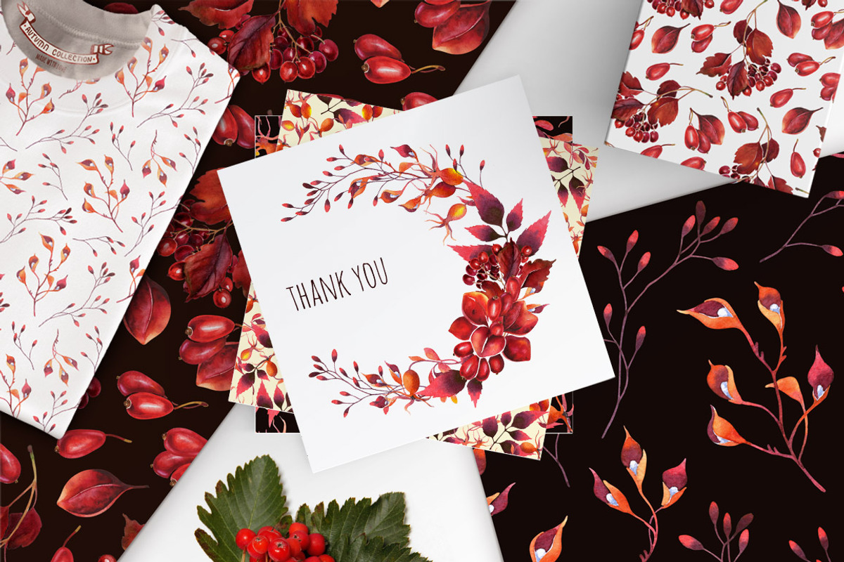 Autumn watercolor illustrations set, an Illustration by Color and Decor (Photo 4 of 5)