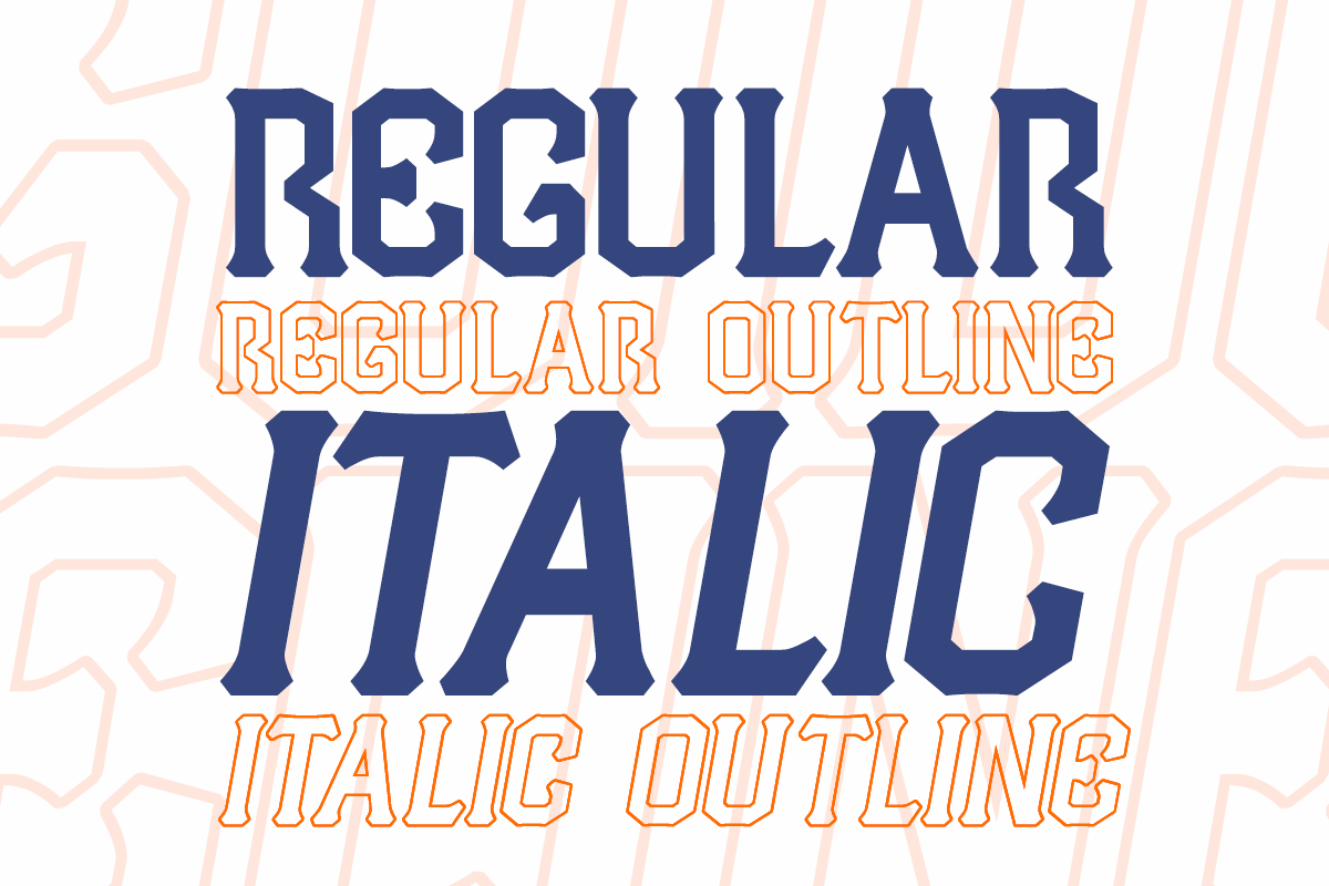 Melbrick - Baseball Athletic Font, a Slab Serif Font by Pandeka Studio (Photo 2 of 12)