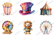 Cotton Candy Circus Pastel Carnival, an Illustration by designcity5 (Thumbnail 3 of 5)