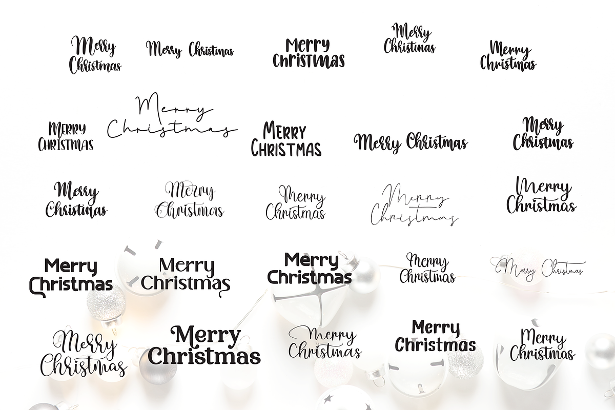 Christmas greeting Templates, a Branding & Logo Template by BearyType Studio (Photo 8 of 12)