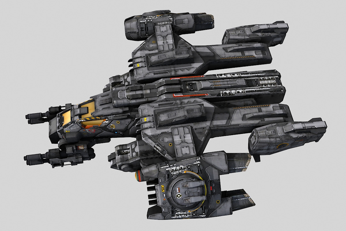 SciFi Dropship, a Cars & Vehicle 3D Model by CGPitbull (Photo 2 of 4)