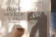 Boho Interior & Wooden Frame Mock Up, a Print Template by Wonderland Styled Stock (Thumbnail 6 of 11)