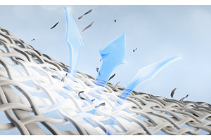 3d dirty white fabric fiber texture