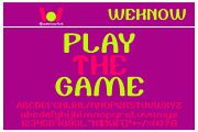 Play The Game font, a Font by weknow (Thumbnail 1 of 5)