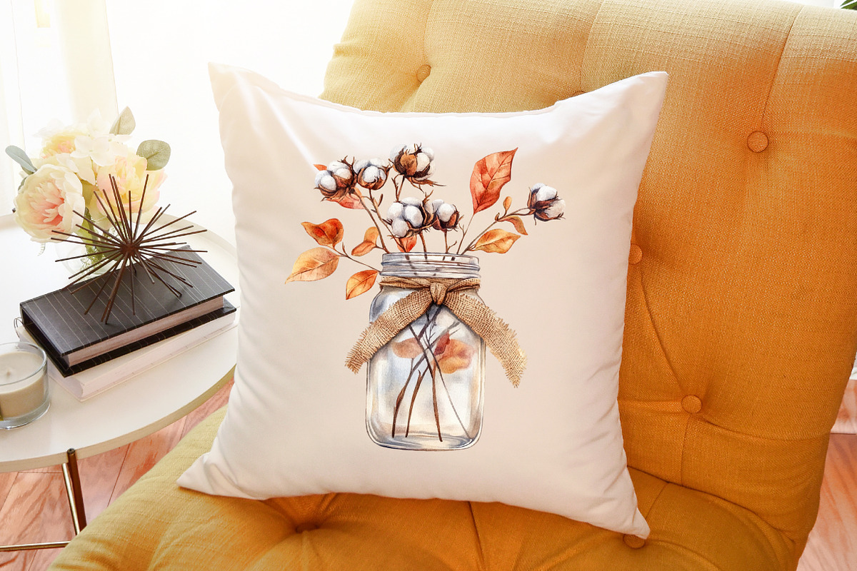 Fall Mason Jars Clipart Bundle, an Illustration by Sublimation Artist (Photo 5 of 6)