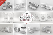 02 Clear Container Packaging MockUps, a Cups & Container Mockup by INCDesign (Thumbnail 1 of 22)