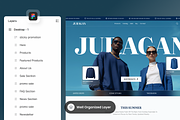 Juragan - Fashion E-Commerce, a Landing Page Template by SLAB! Design (Thumbnail 2 of 4)