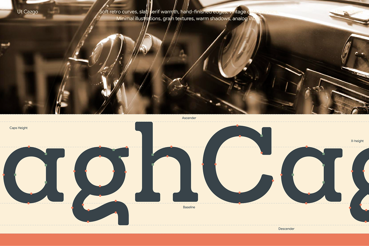 UT Cazgo - A Stylish Slab Serif, a Slab Serif Font by Universitype (Photo 12 of 12)