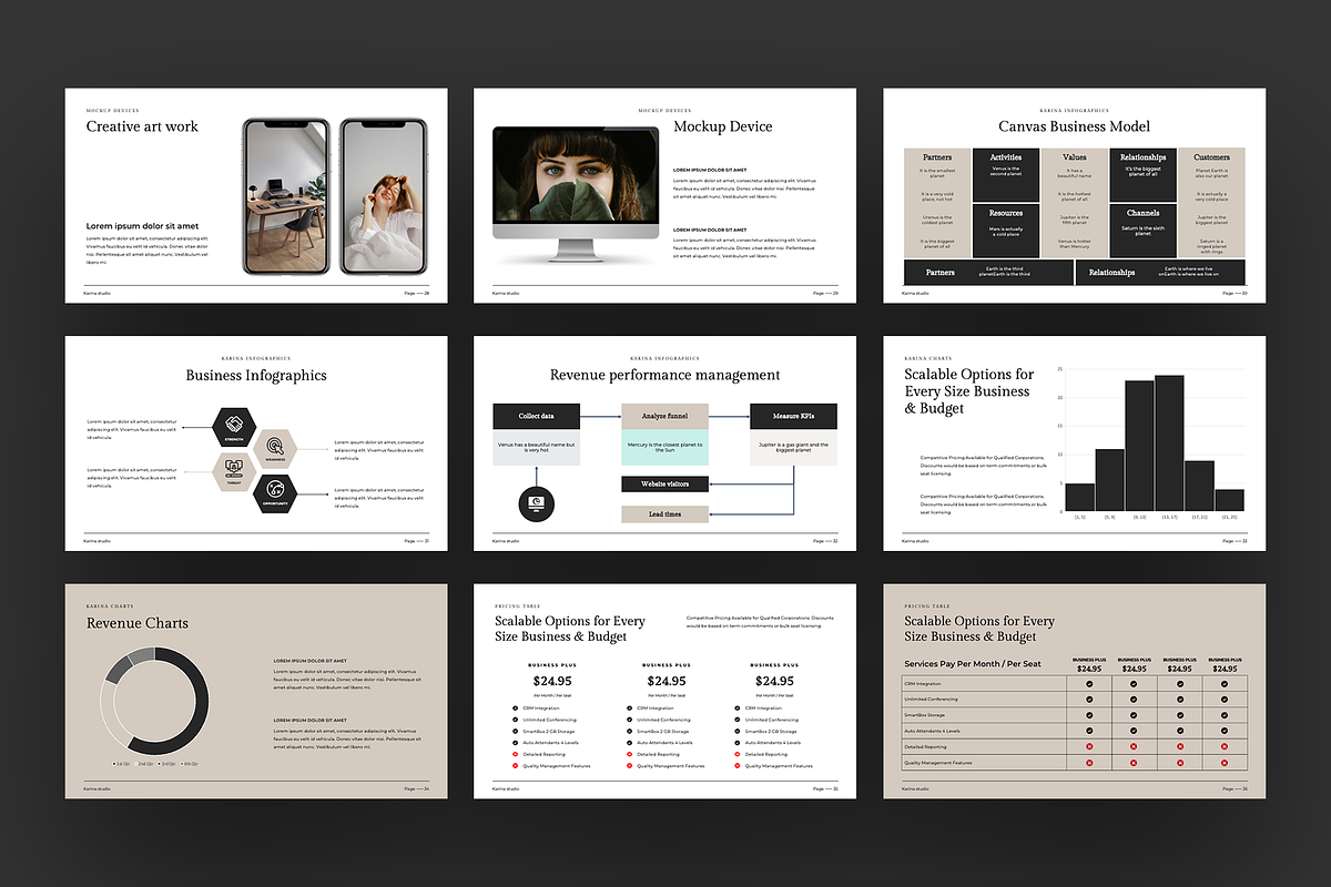 Karina Google Slides Template, a Presentation Template by Faiz zakharia (Photo 9 of 9)