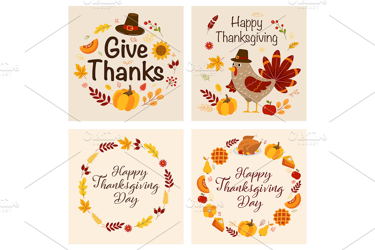 Thanksgiving Day Design Kit, a Seasonal Illustration by Artspace (Photo 4 of 8)
