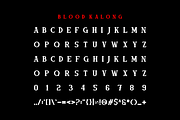 Blood Kalong - Halloween Horror Font, a Sans Serif Font by Iqsiart Studio (Thumbnail 6 of 7)