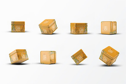 Tin Can Mock-Up, a Packaging Mockup by Se٧enStudio