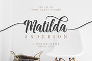Matilda Anderson, a Script Font by Debut Studio (Thumbnail 1 of 8)
