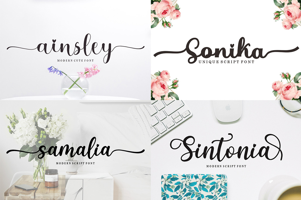 The Big - Font Bundle, a Script Font by Bosstype Studio (Photo 12 of 15)