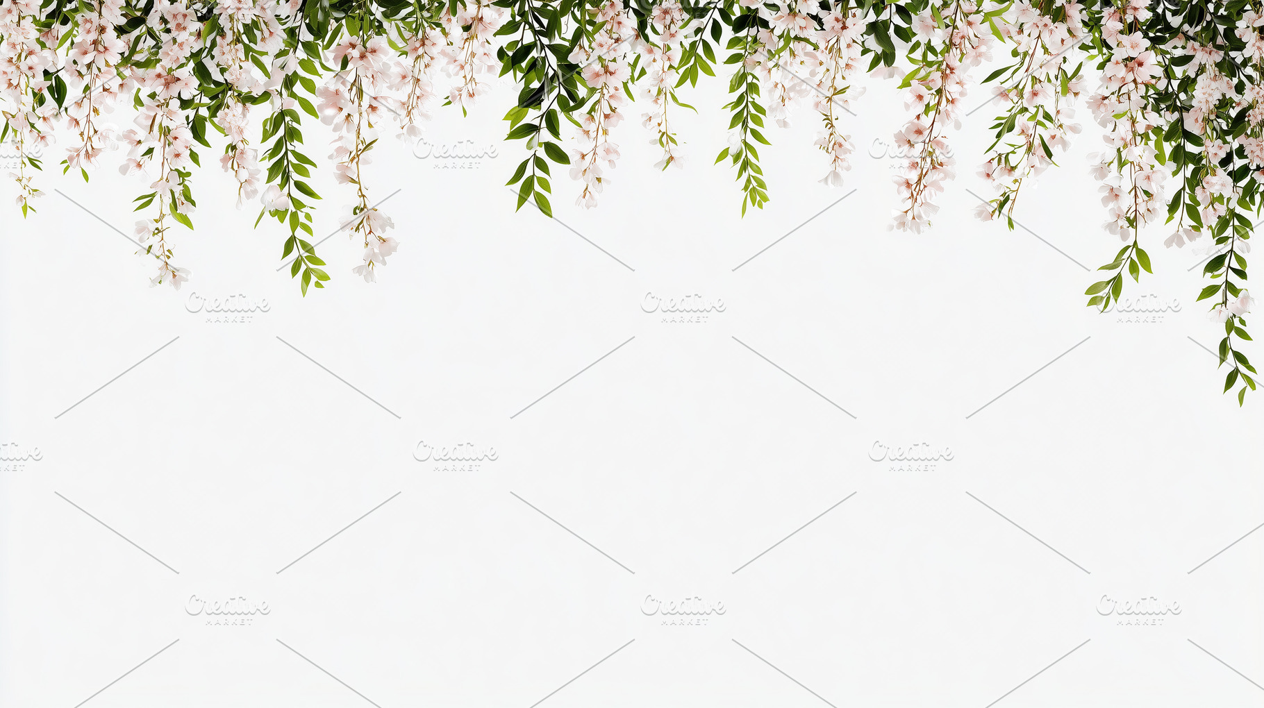 Delicate hanging pink cherry blossom, a Nature Photo by MistyDay