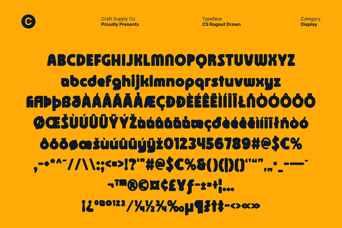 CS Ragout Drawn, a Sans Serif Font by Craft Supply Co. (Photo 8 of 8)