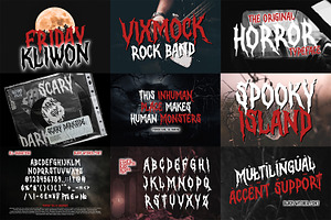 Special Horror Font Bundle