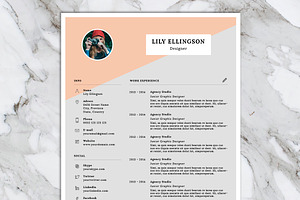 Lily Resume Template Cover