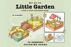 My Go-To Little Garden Coloring Page, a Graphic by TheDoodleSweets
