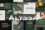 Alyssa Google Slides, a Presentation Template by GridlineType (Thumbnail 1 of 9)