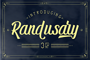 Randusary Font Pack 3 Font, a Script Font by Khoir (Thumbnail 1 of 13)