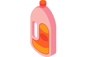 Detergent washer vector icon cleaner, an Object Illustration by SiberianArt