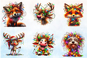 Christmas Crazy Funny Animal Clipart, a Seasonal Illustration by Rose Art (Thumbnail 3 of 5)