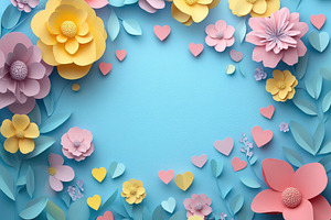 3D paper-cut style, with a colorful, an Abstract Photo by Pixeness Studio