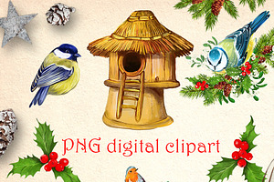 Merry Christmas Clipart Illustration