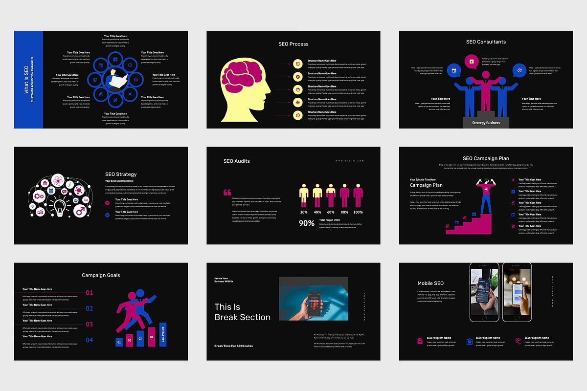 Kigio : SEO Proposal Google Slides, a Presentation Template by Punkl Camp (Photo 8 of 9)