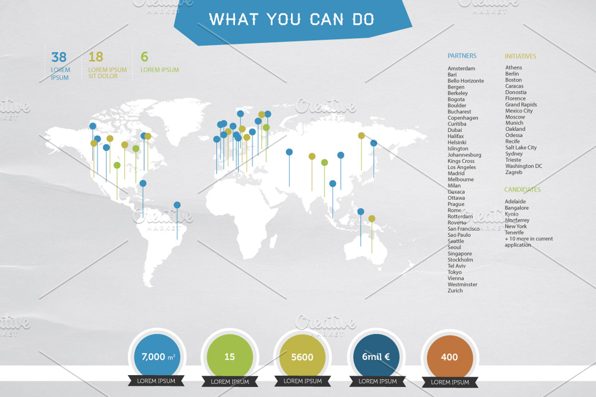 World Map - flat vector, an Illustration by Design Shop (Photo 4 of 5)