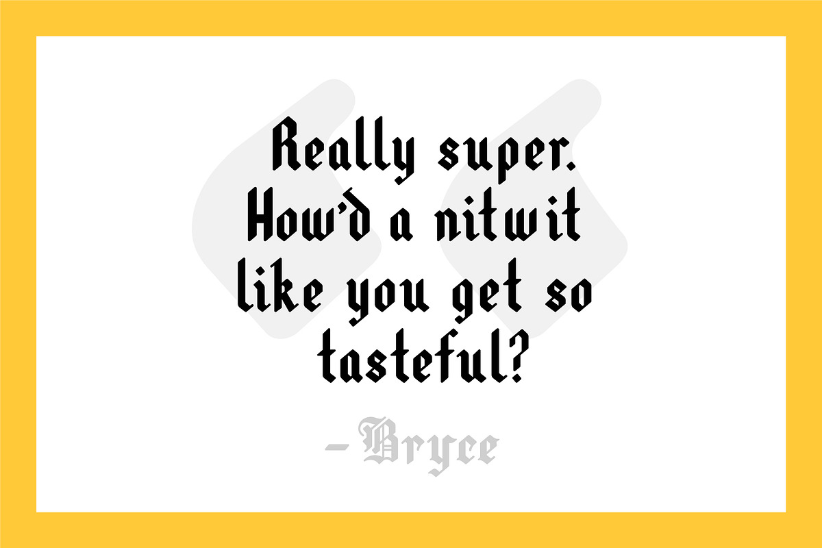 Blonde, a Blackletter Font by Loudoun Design Co. (Photo 8 of 8)