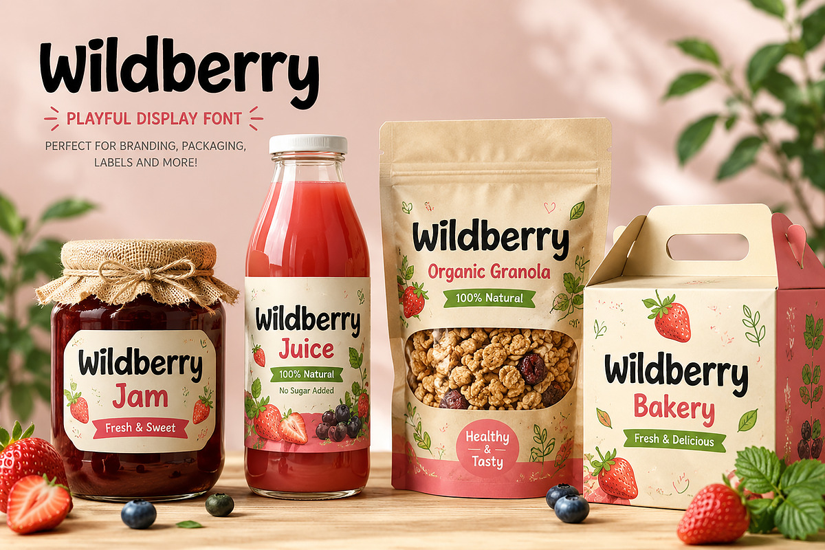 Wildberry, a Slab Serif Font by Wow Magic (Photo 3 of 4)