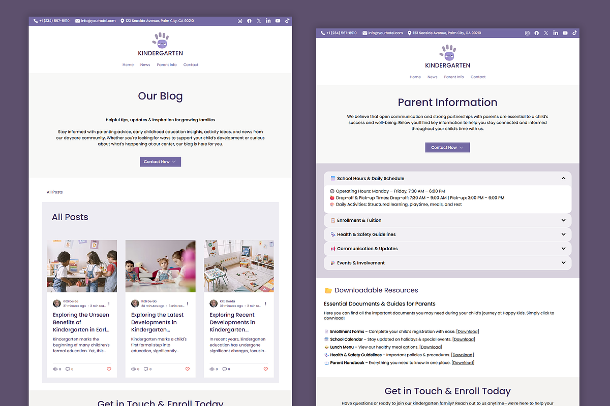 Kids Daycare - Wix Studio Website, a Wix Template by Kitteeh (Photo 2 of 11)
