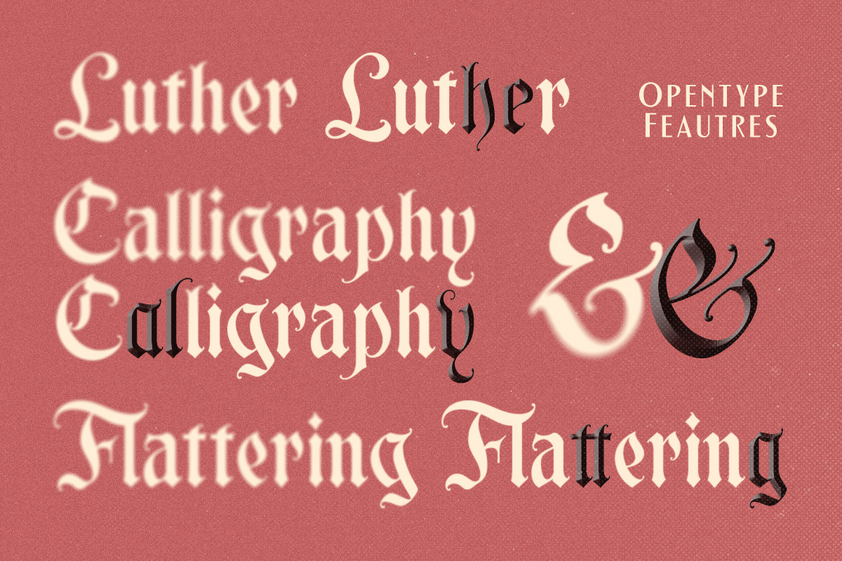 Maythen Blackletter, a Blackletter Font by Letterhend Studio (Photo 4 of 9)