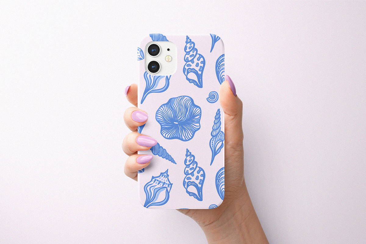Seashells Clip Art & Patterns, an Object Graphic by Leila Divine (Photo 9 of 13)