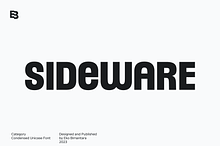 Sideware; Condensed Unicase Font