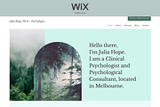 Julia Hope | Wix Therapist Website, a Wix Template by So Darling Studio (Thumbnail 1 of 7)