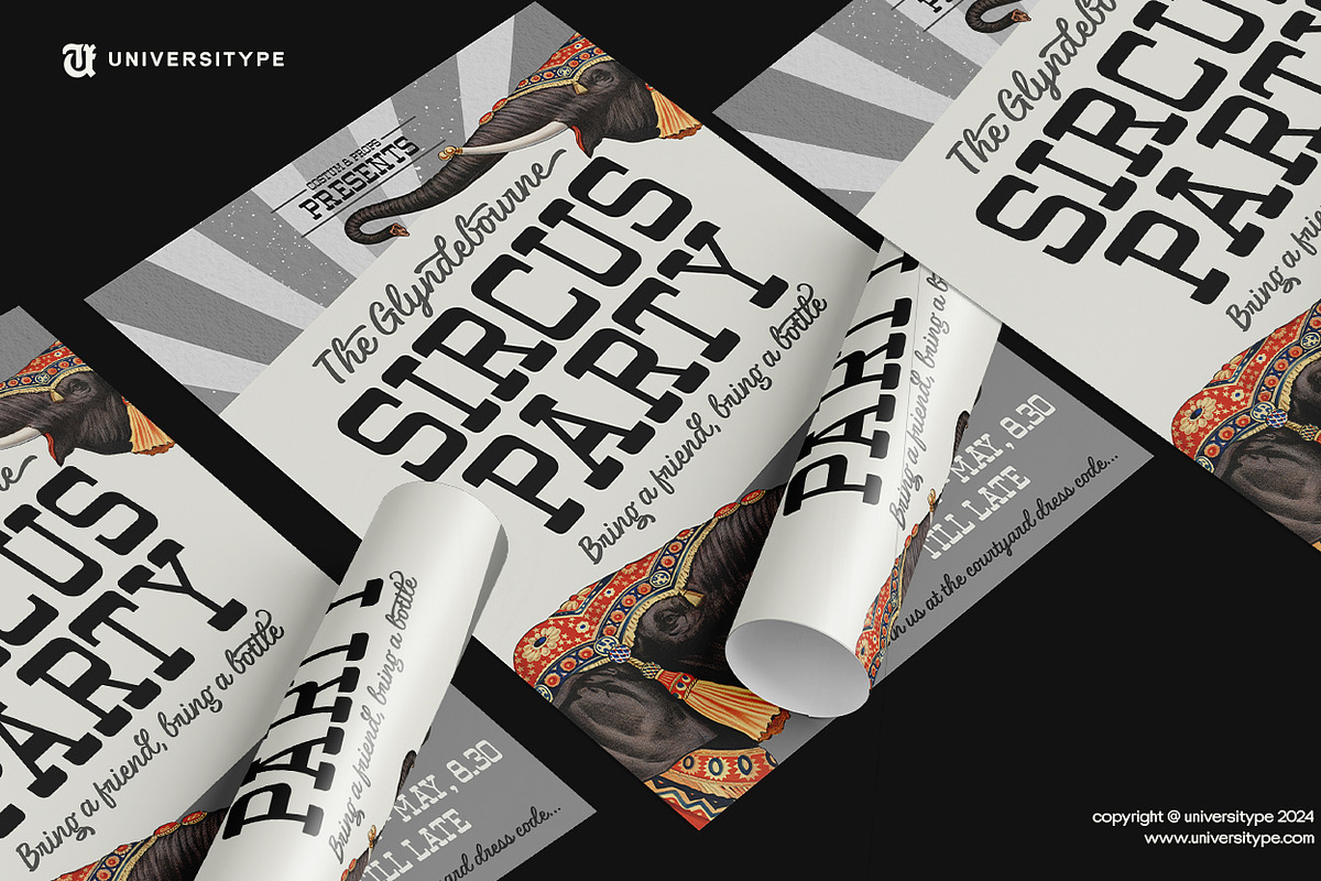 UT South Drink - A Font Duo, a Slab Serif Font by Universitype (Photo 7 of 7)