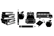 Back To School Silhouette Bundle, an Illustration by Designer_Momina (Thumbnail 23 of 51)