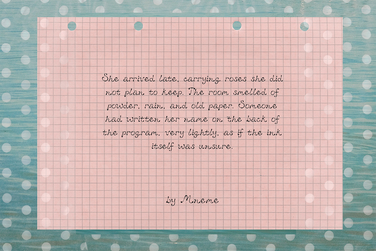 Ballet Ribbon: Handwritten Font, a Handwritten Font by Mneme (Photo 8 of 9)