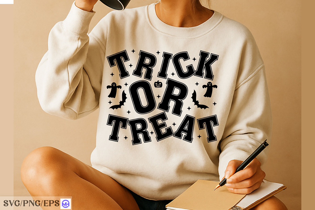 Trick or Treat SVG, Classic Hallowee, a Graphic by mh_arif (Photo 4 of 4)