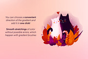 Procreate Gradient Brushset, a Brush Add-On by Letter Elfa Studio (Thumbnail 3 of 13)