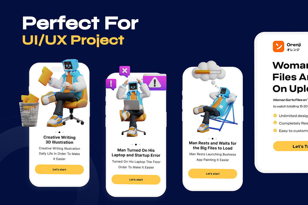 Website Maintenance 3D Character, a Characters & Person 3D Model by orenjidesign (Photo 5 of 8)