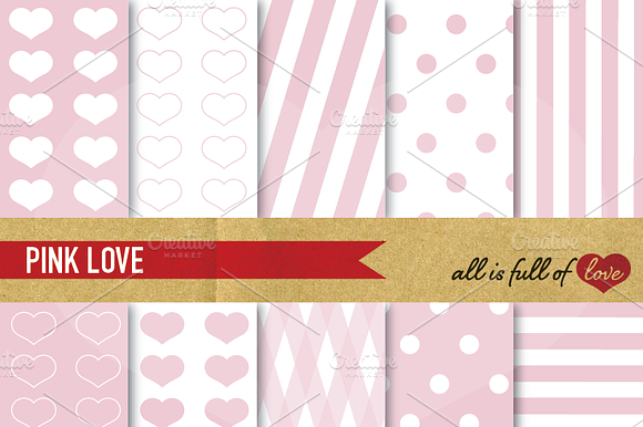 -20% Soft Pink Scrapbooking Paper preview 2