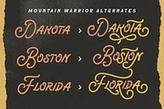 Mountain Warrior - Monoline Script, a Script Font by Letterhend Studio (Thumbnail 4 of 9)