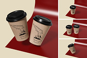 Cardboard Cup Mockup, a Cups & Container Mockup by HanaSaka_Studio (Thumbnail 1 of 5)