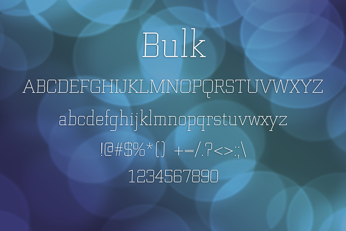 BULK font preview 2