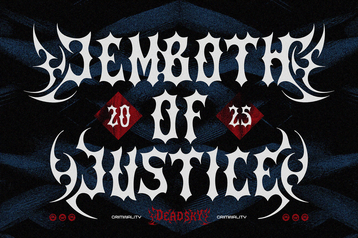 Dead Sky Darkletter Typeface, a Blackletter Font by alit design (Photo 9 of 17)