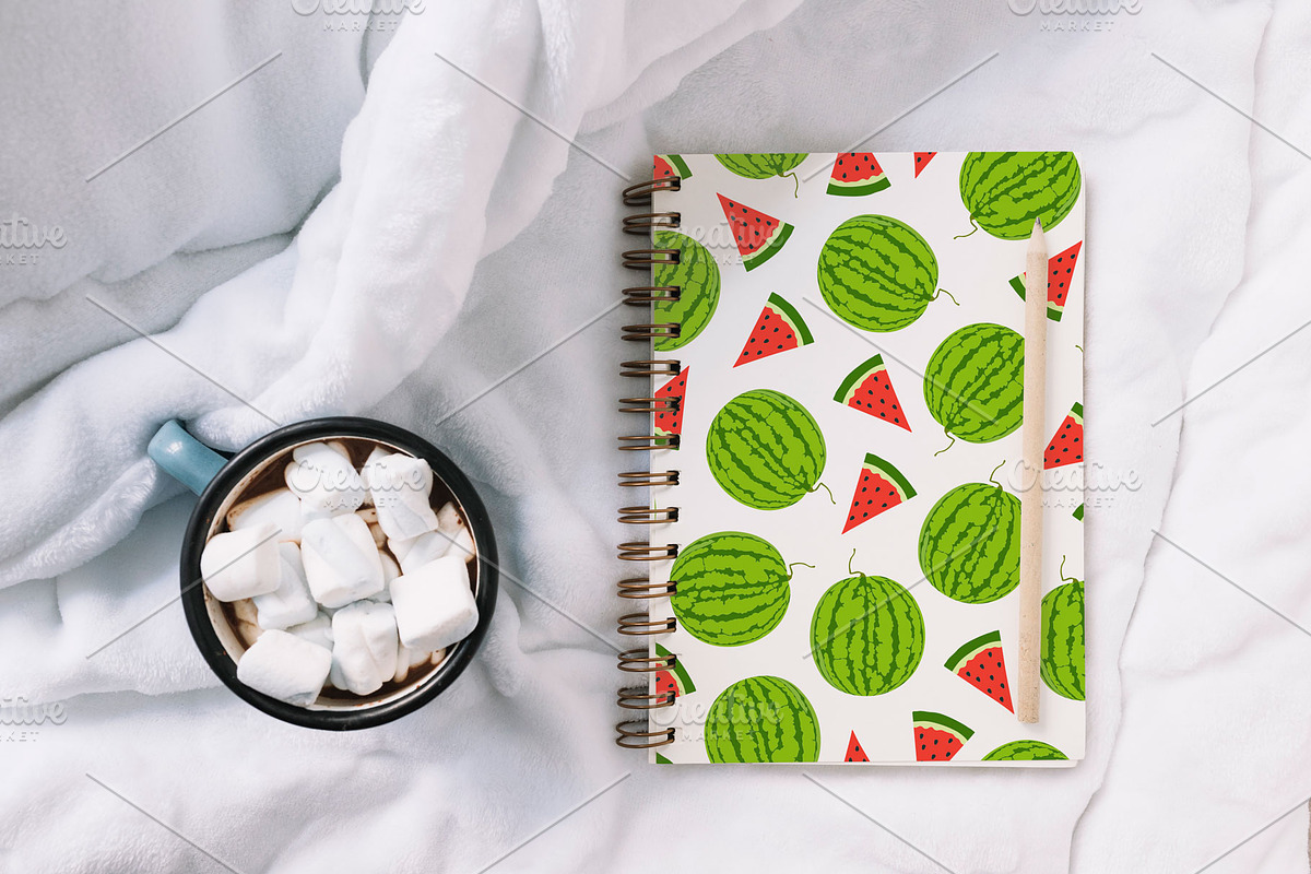 Bright seamless fruits patterns, a Pattern Graphic by ExpressShop (Photo 6 of 6)
